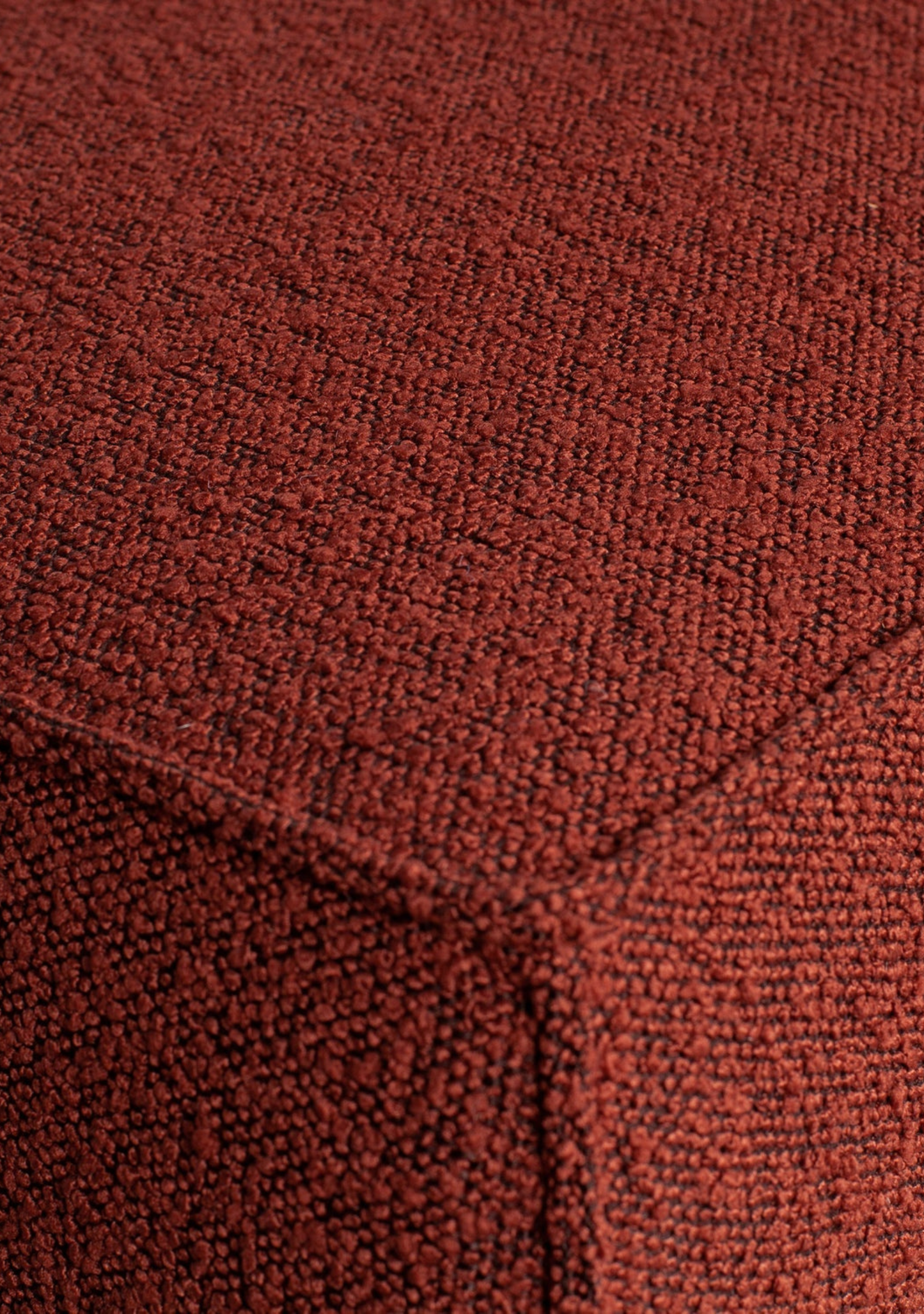 Statement Bouclé Sofa – Chestnut