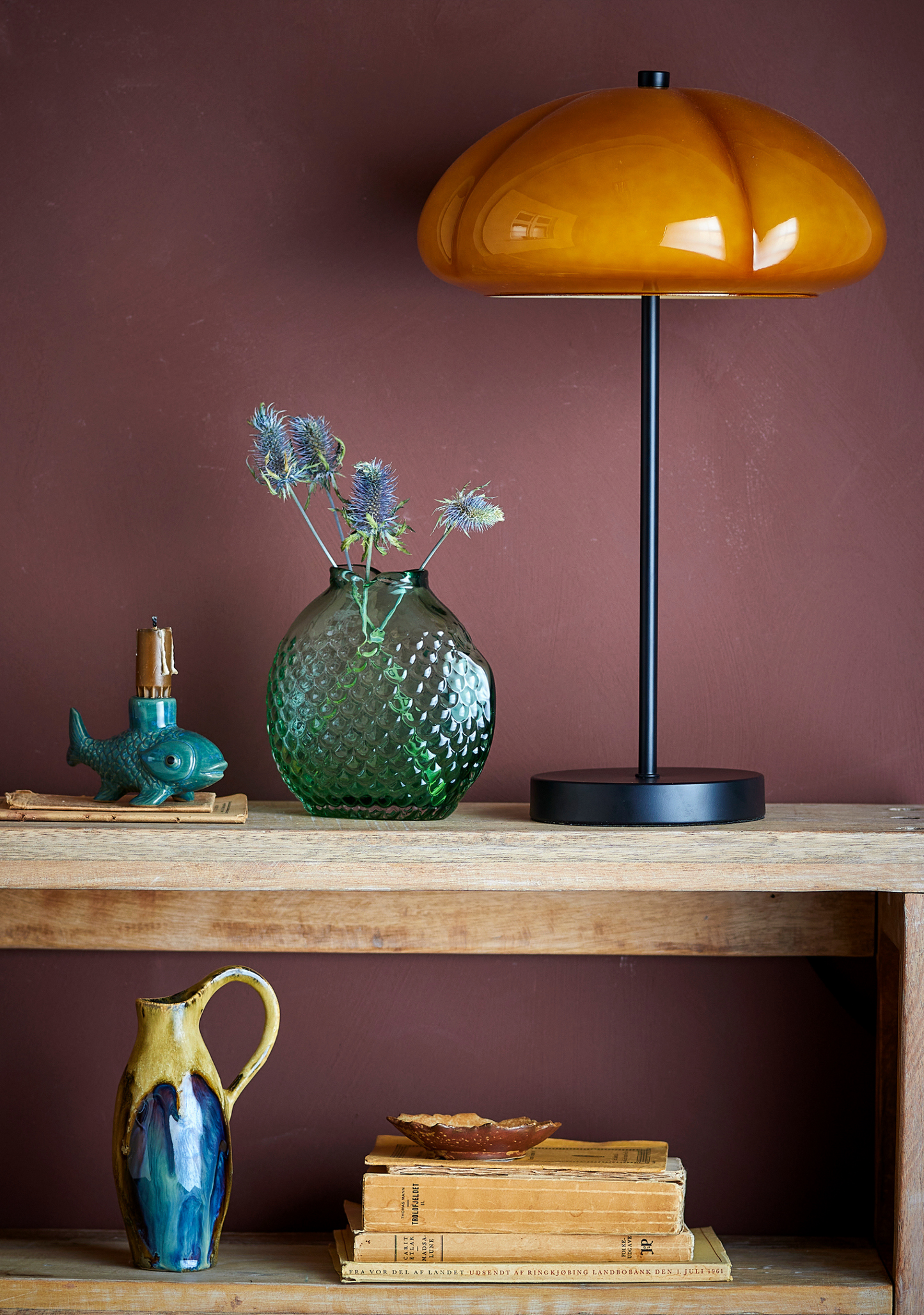 Kinoko Lamp – Yellow Metal - Elara Maison