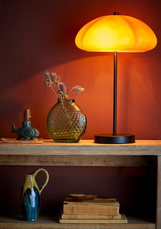 Kinoko Lamp – Yellow Metal - Elara Maison