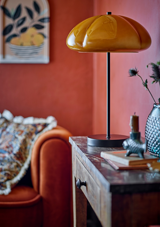 Kinoko Lamp – Yellow Metal - Elara Maison