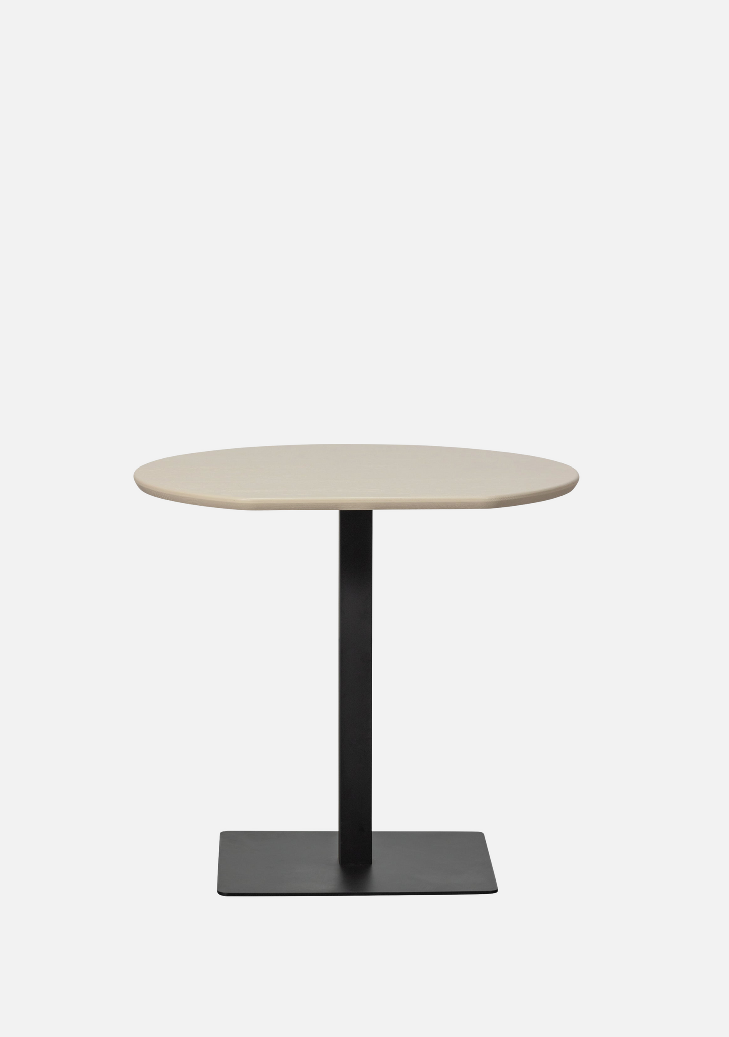 Tablo Bistro Table – Oak & Metal Base Grey 80×74 cm (FSC®) - Elara Maison