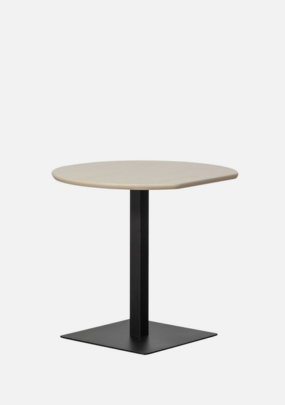 Tablo Bistro Table – Oak & Metal Base Grey 80×74 cm (FSC®) - Elara Maison