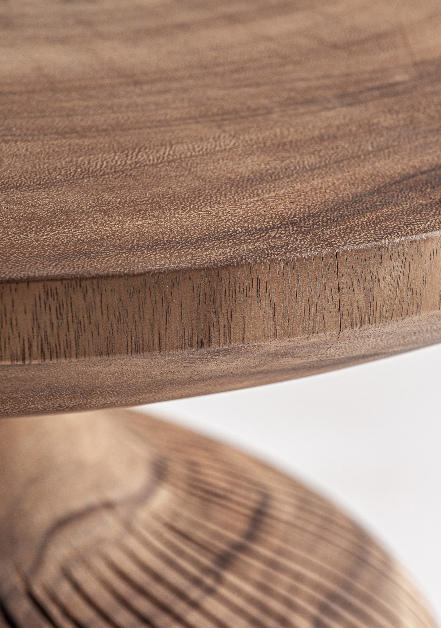 Zobue Sculptural Coffee Table – Brown - Elara Maison