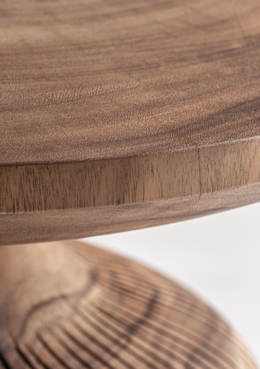 Zobue Sculptural Coffee Table – Brown - Elara Maison