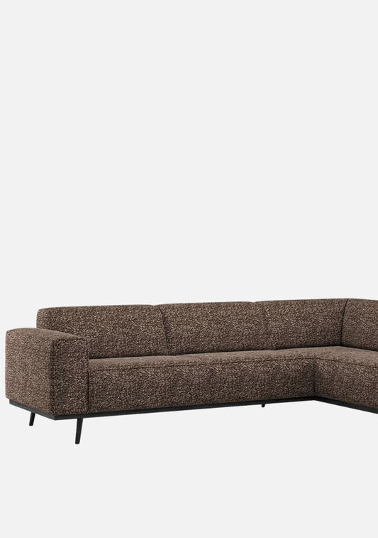 Statement Corner Sofa Brown