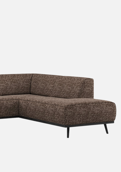Statement Corner Sofa Brown