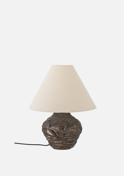 Carolla Lamp – Brown Stoneware - Elara Maison