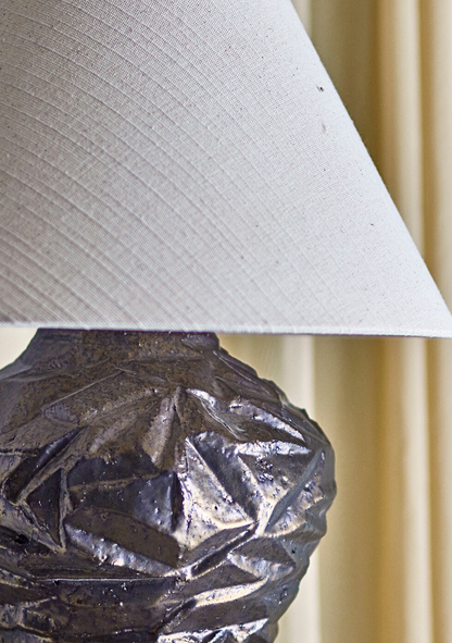 Carolla Lamp – Brown Stoneware - Elara Maison