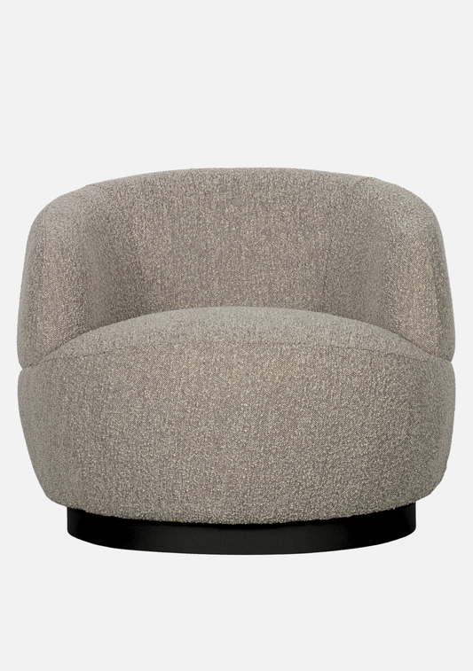 Woolly Swivel Armchair – Natural Mix