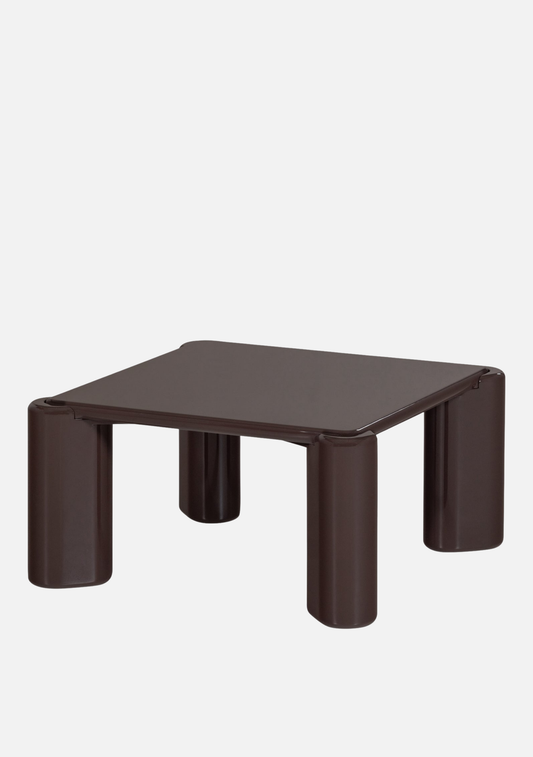 Tiven Coffee Table – FSC® Dark Brown High Gloss MDF - Elara Maison