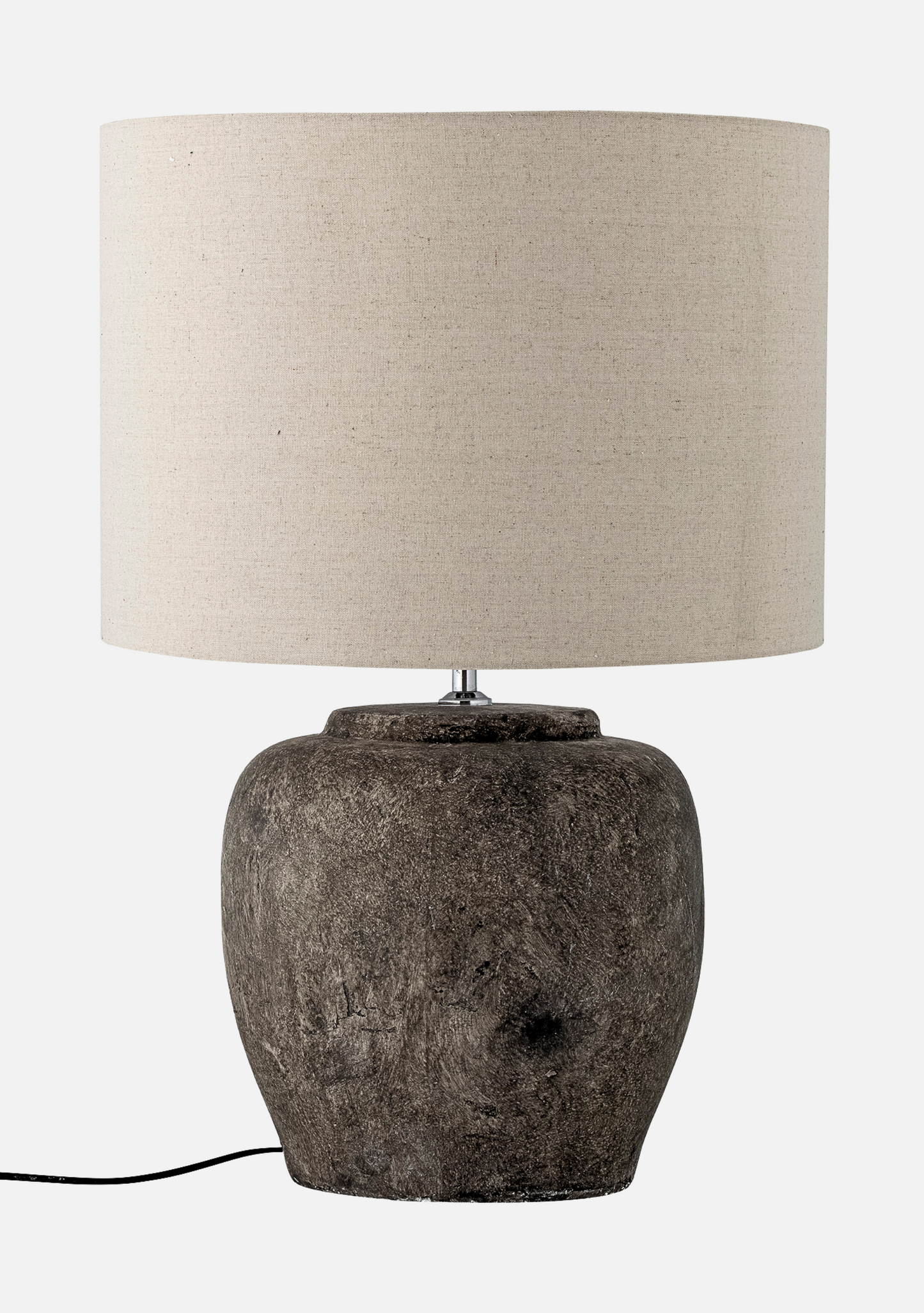 Isabelle Lamp – Grey Stoneware - Elara Maison