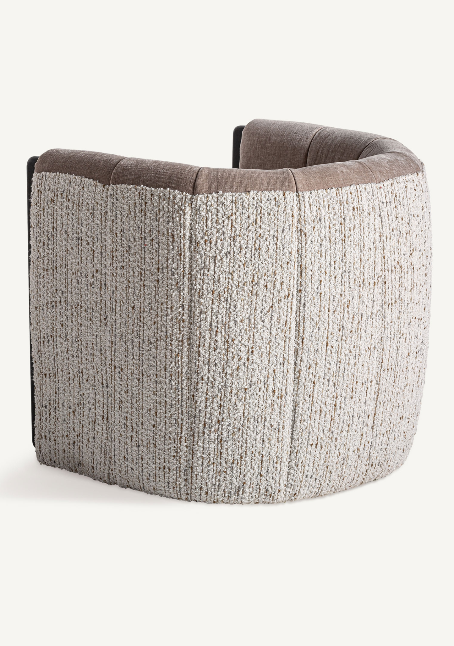 Erbach Taupe & Black Lounge Armchair