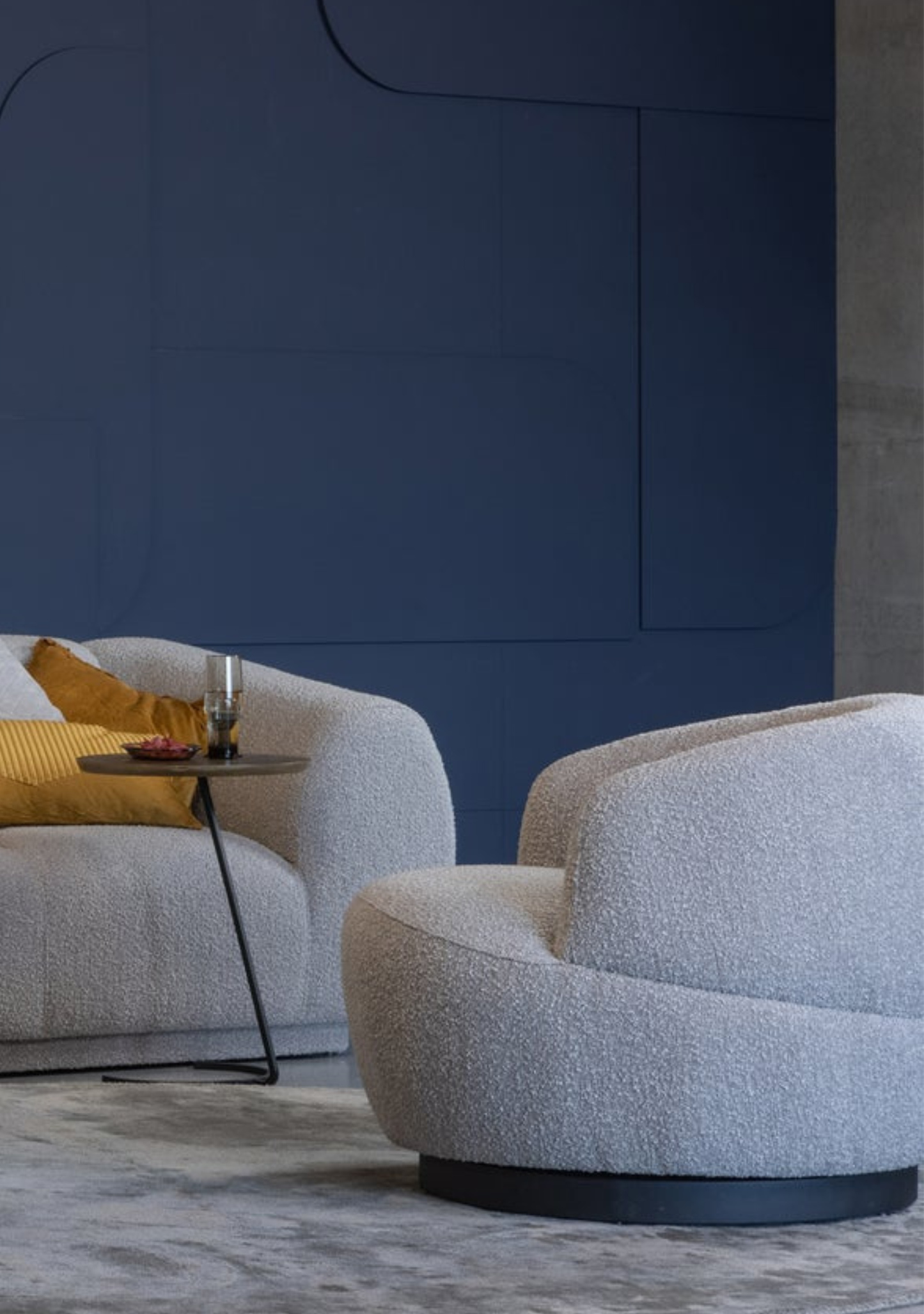 Woolly Swivel Armchair – Natural Mix