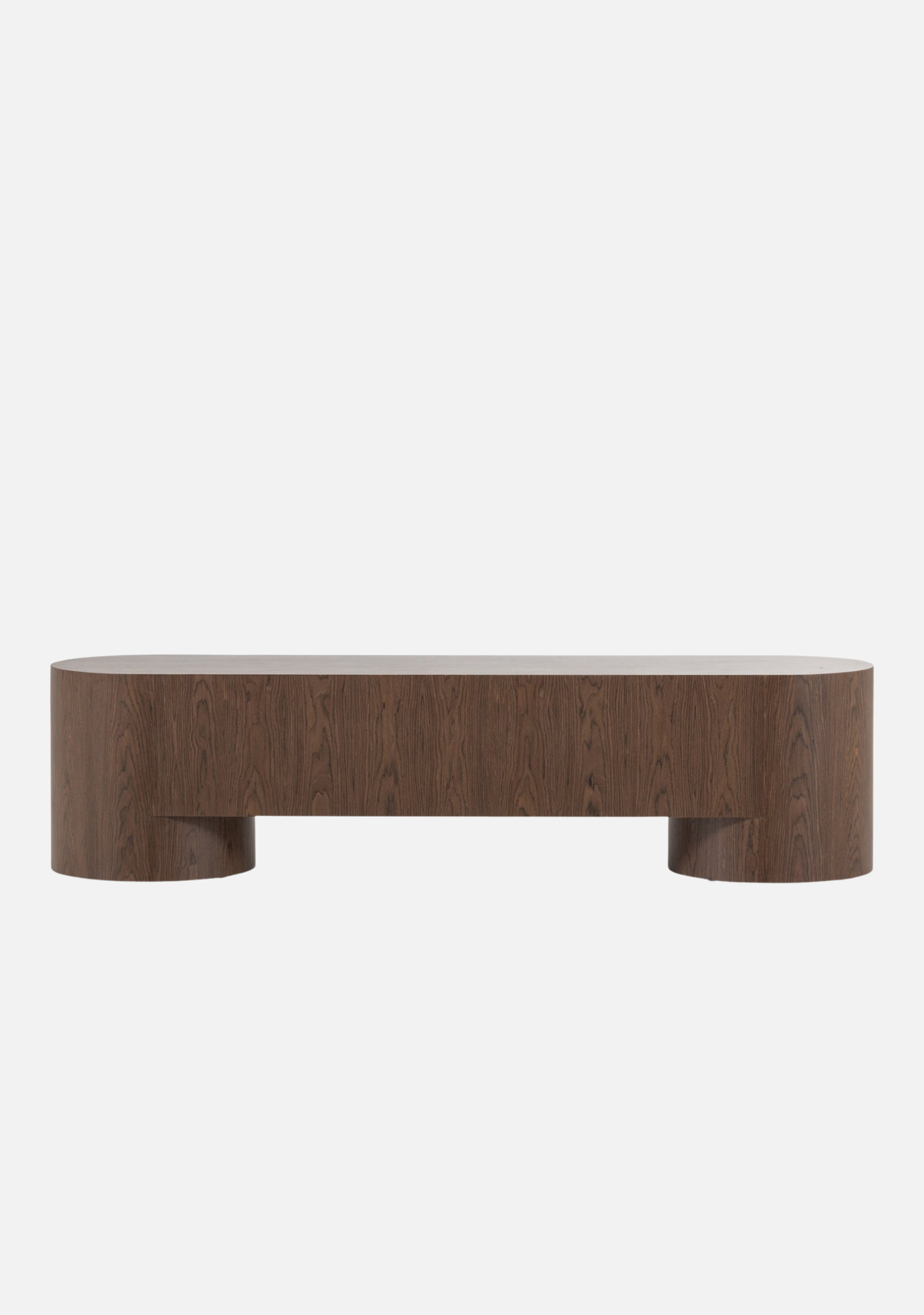 Velari TV Unit – Brown Wood Veneer - Elara Maison