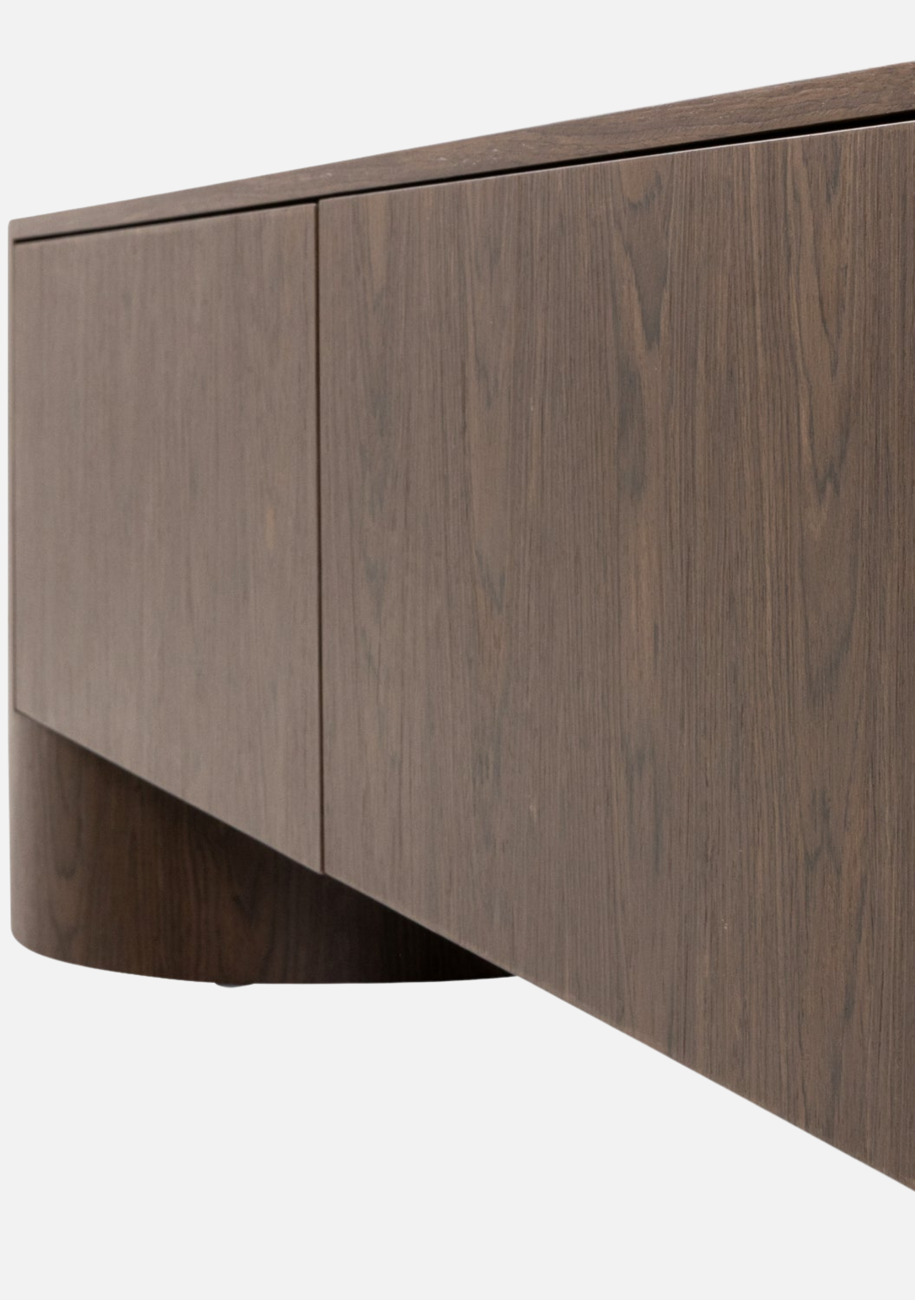 Velari TV Unit – Brown Wood Veneer - Elara Maison