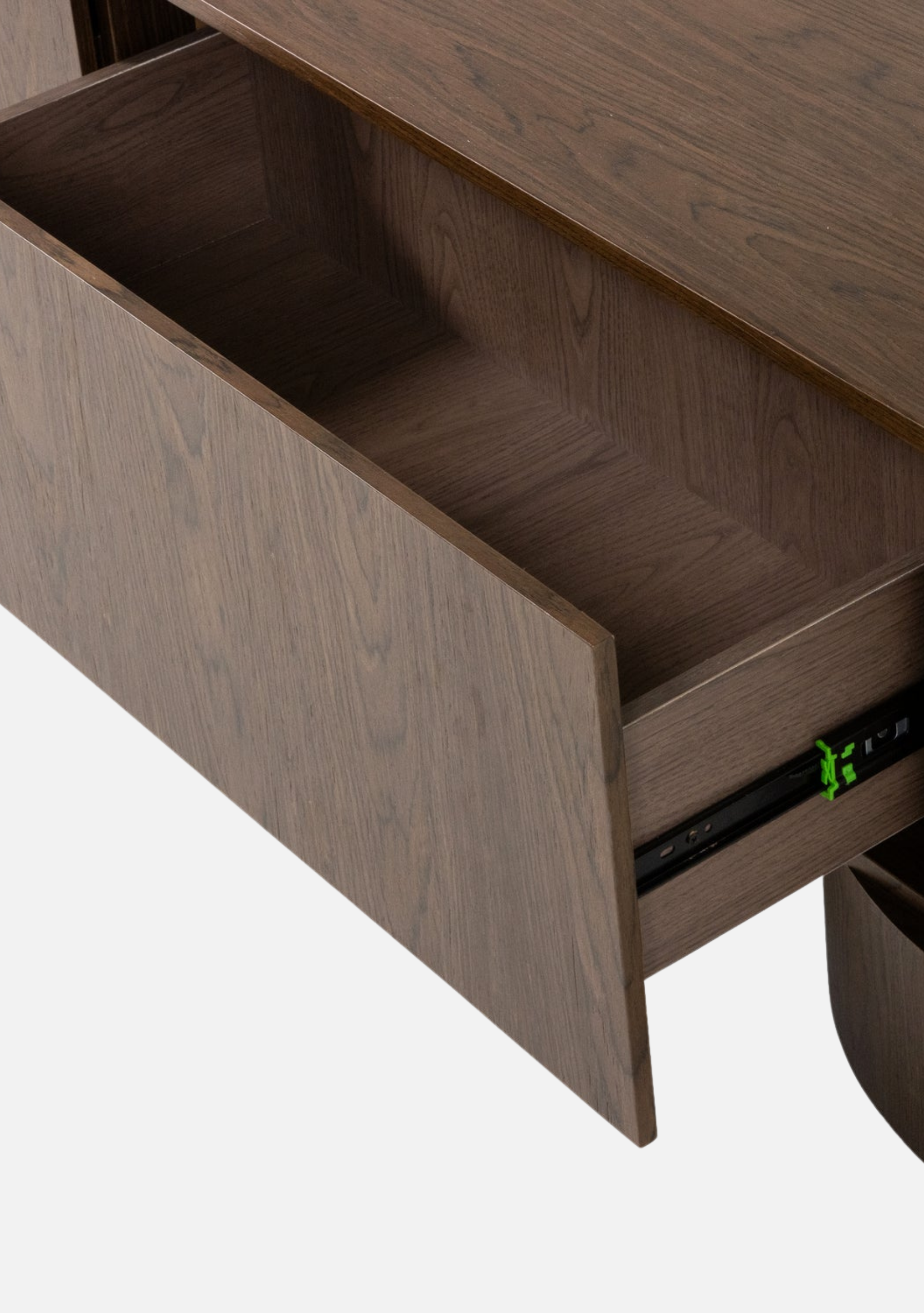 Velari TV Unit – Brown Wood Veneer - Elara Maison