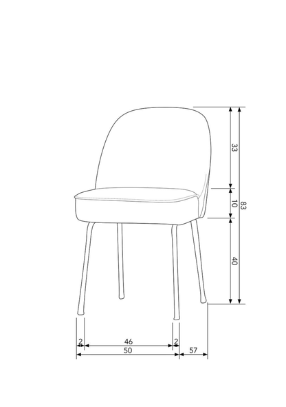 Vogue Chair Bouclé Natural – Set of 2