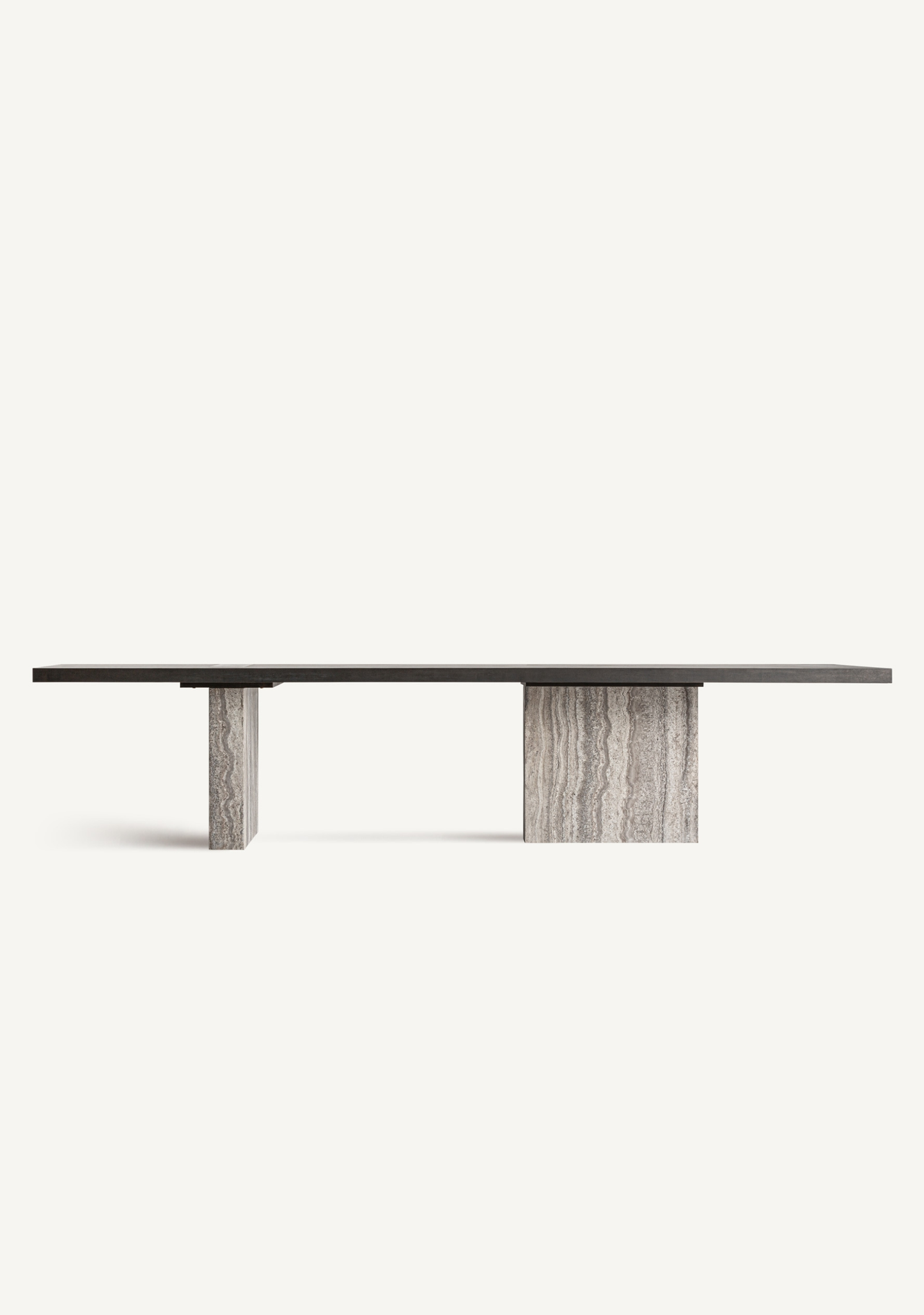 Rignac Architectural Travertine Dining Table 350 cm