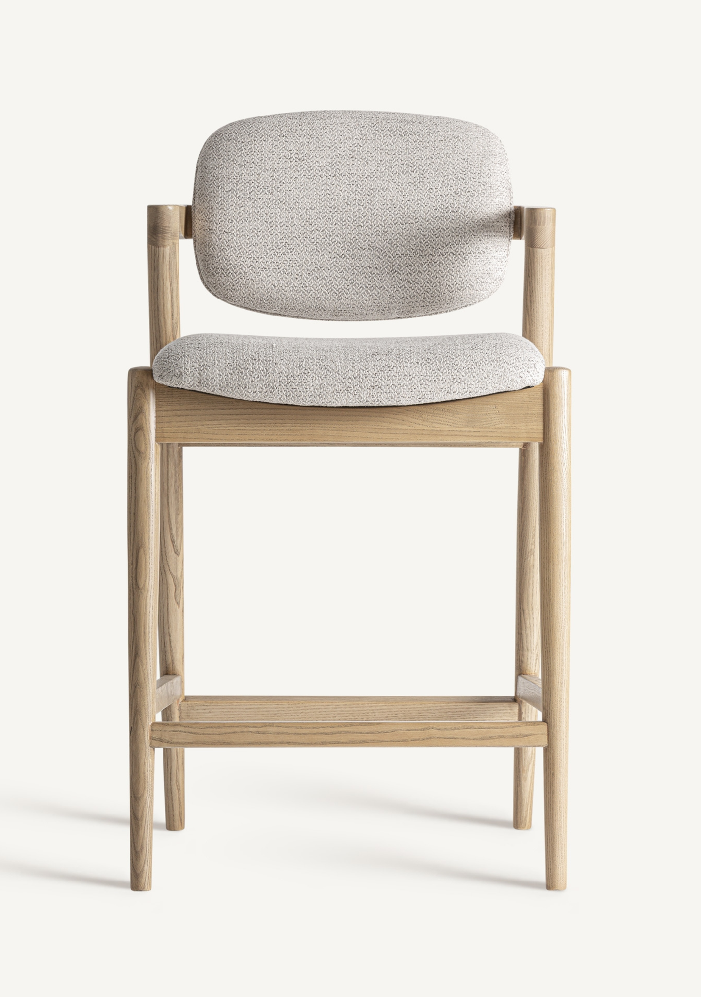 Namur Upholstered Bar Stool – Solid Ash Wood
