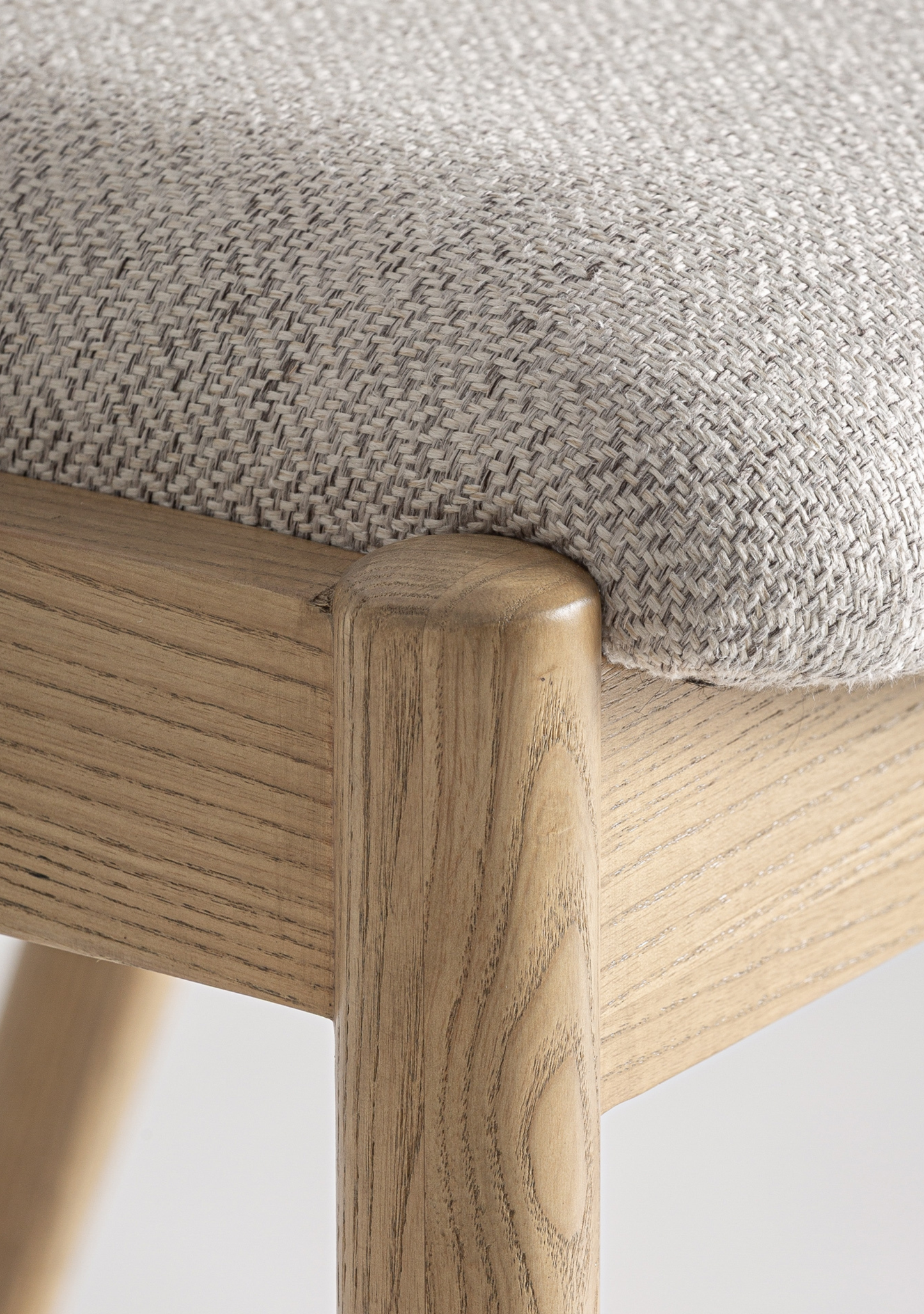 Namur Upholstered Bar Stool – Solid Ash Wood