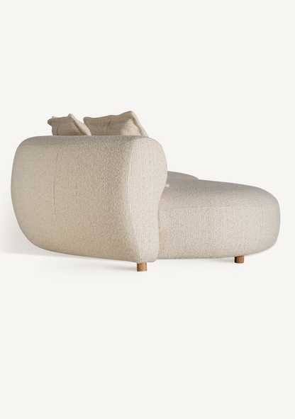 Zakupi Sculptural Modular Sofa – Beige - Elara Maison