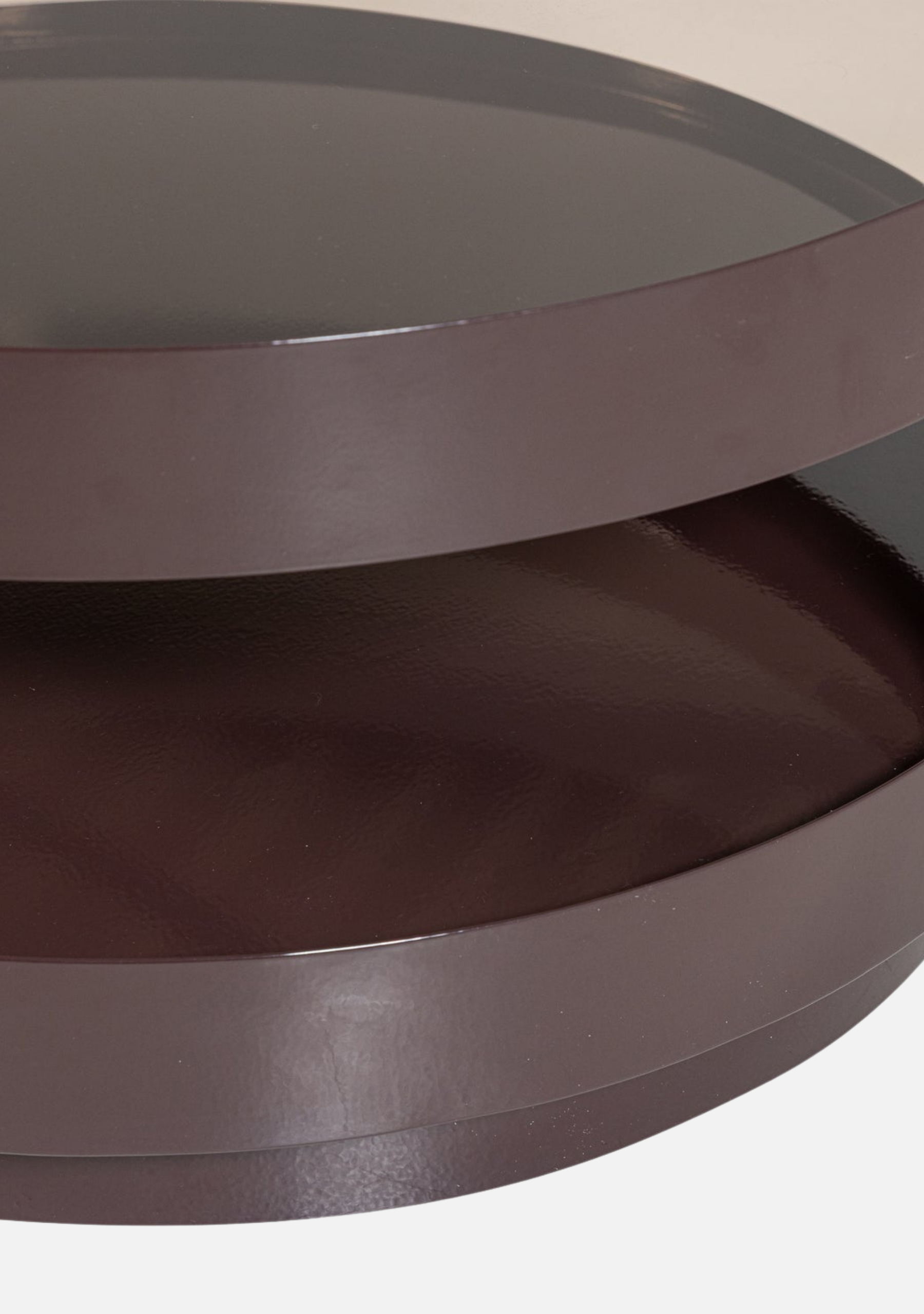 Sero Coffee Table – Brown Metal Glass - Elara Maison