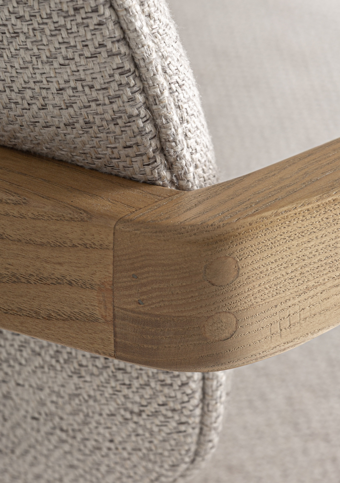 Namur Upholstered Bar Stool – Solid Ash Wood