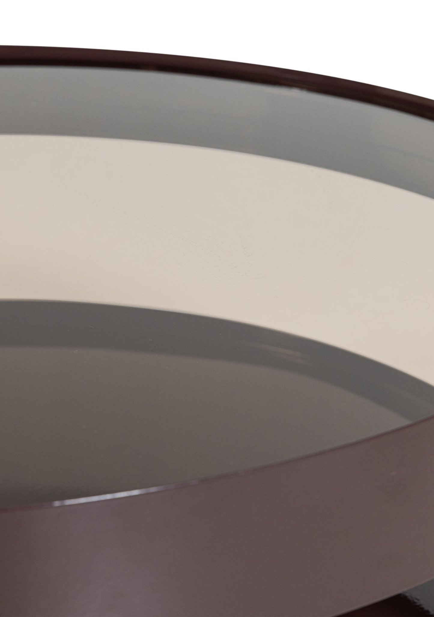Sero Coffee Table – Brown Metal Glass - Elara Maison