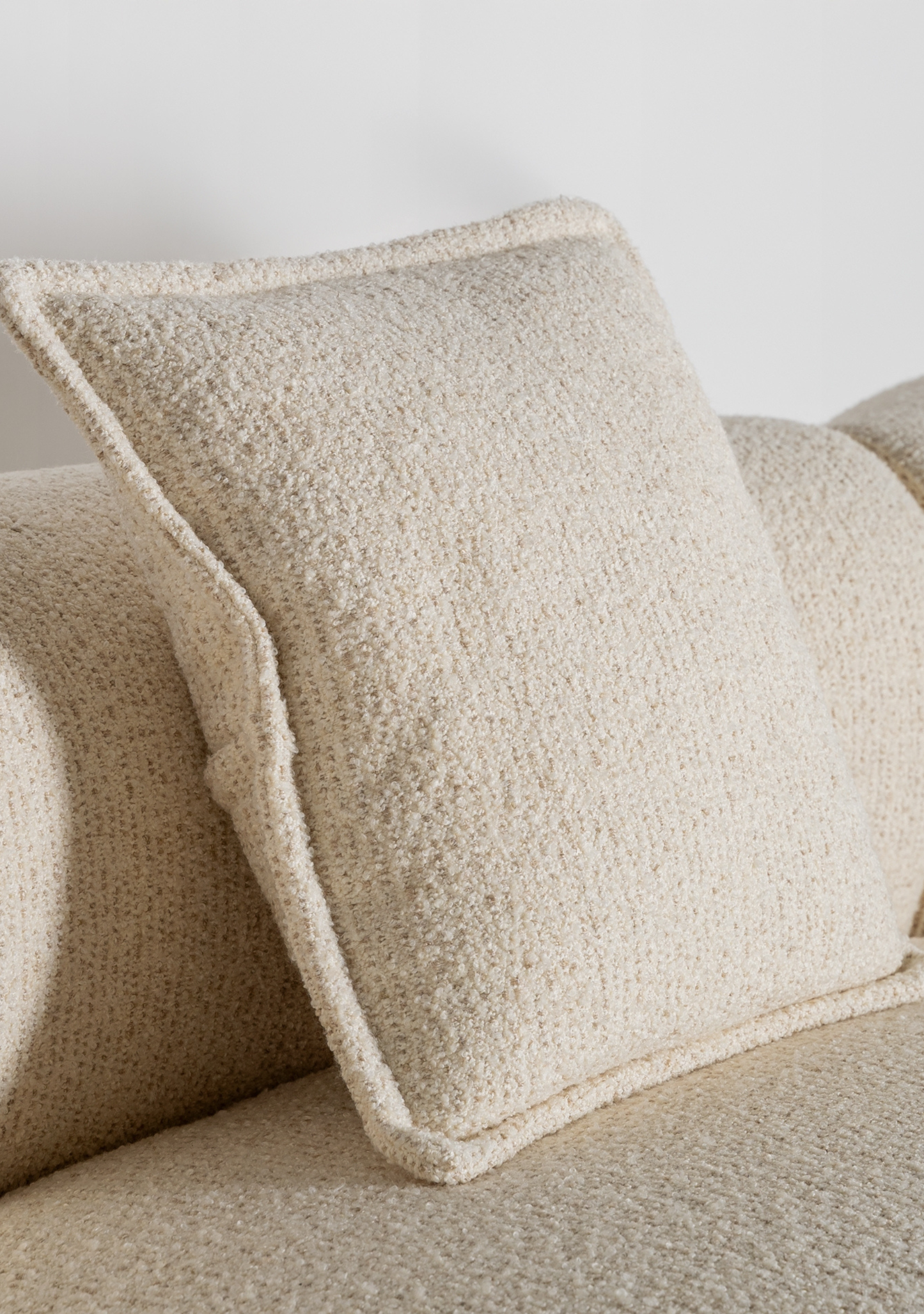 Zakupi Sculptural Modular Sofa – Beige - Elara Maison