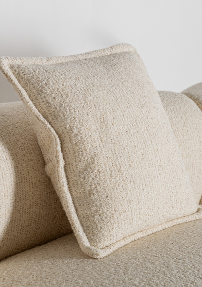 Zakupi Sculptural Modular Sofa – Beige - Elara Maison