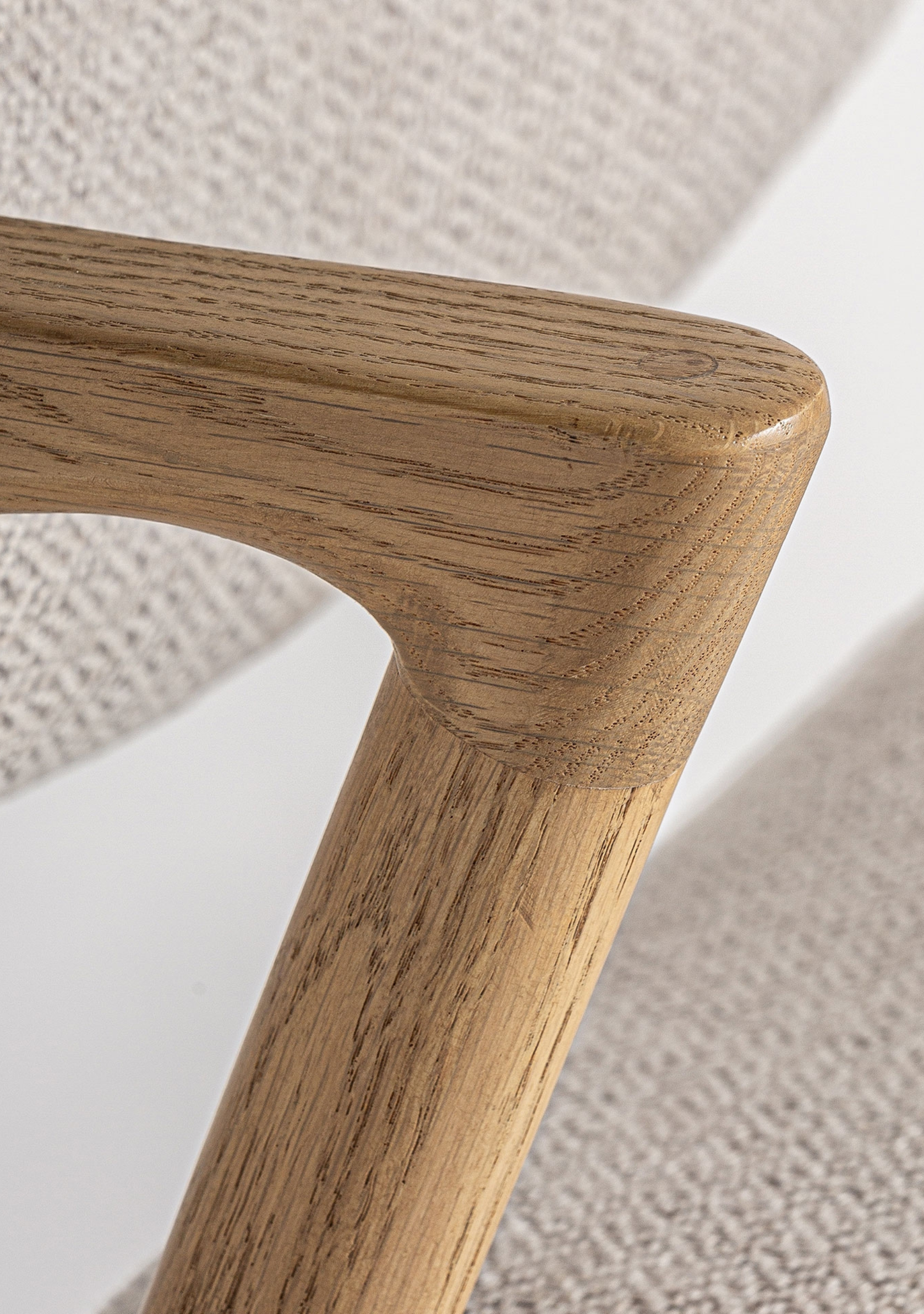Namur Upholstered Dining Chair – Solid Ash Wood