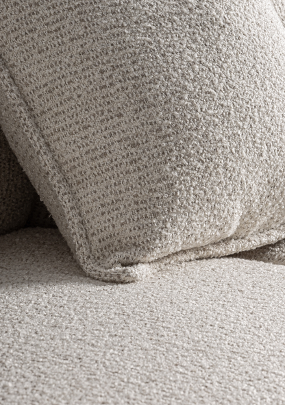 Wenden geschwungenes Outdoor-Sofa – Off-White