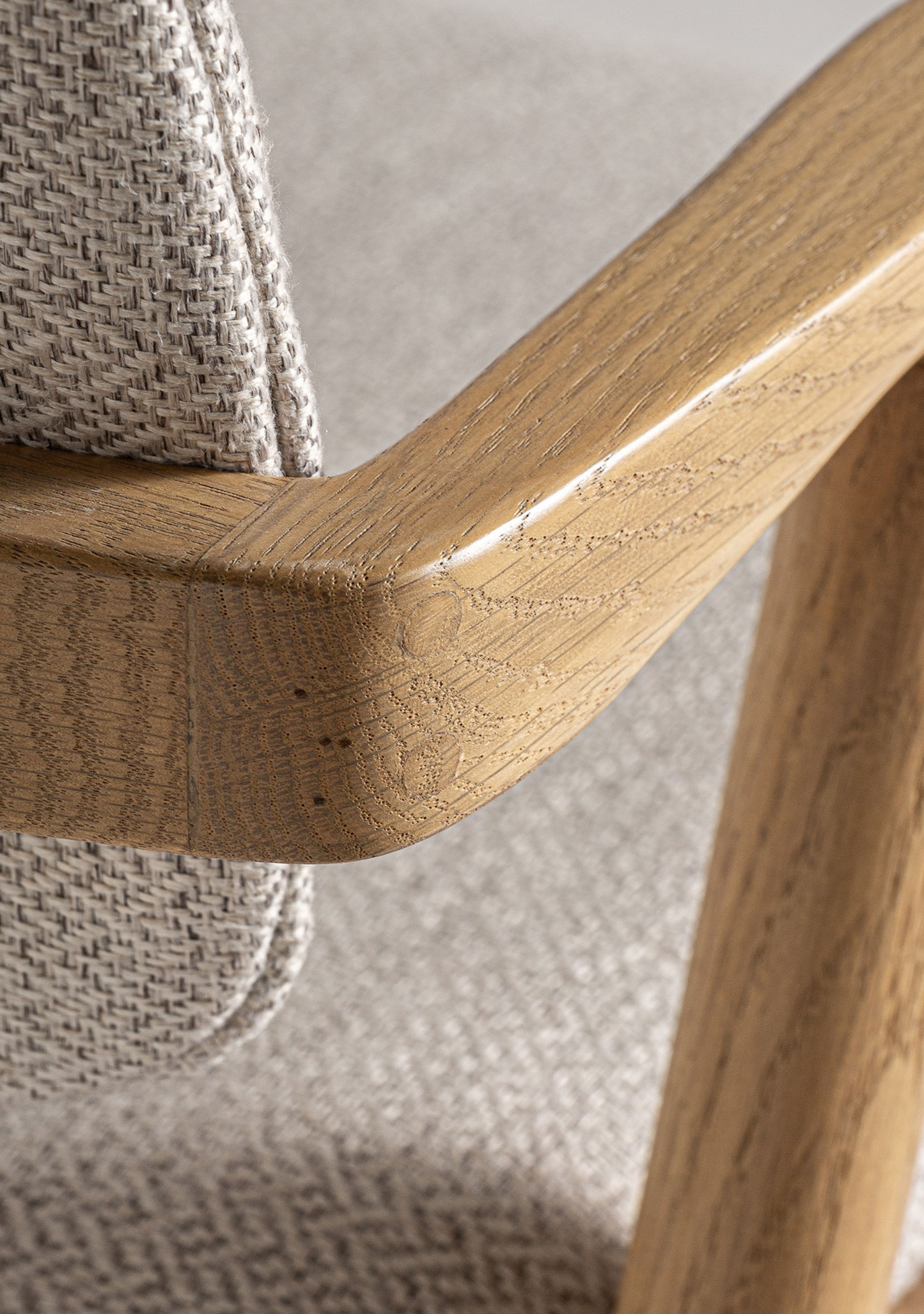 Namur Upholstered Dining Chair – Solid Ash Wood