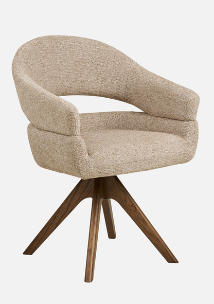 Dover Swivel Dining Chair – Oak Legs, FSC®