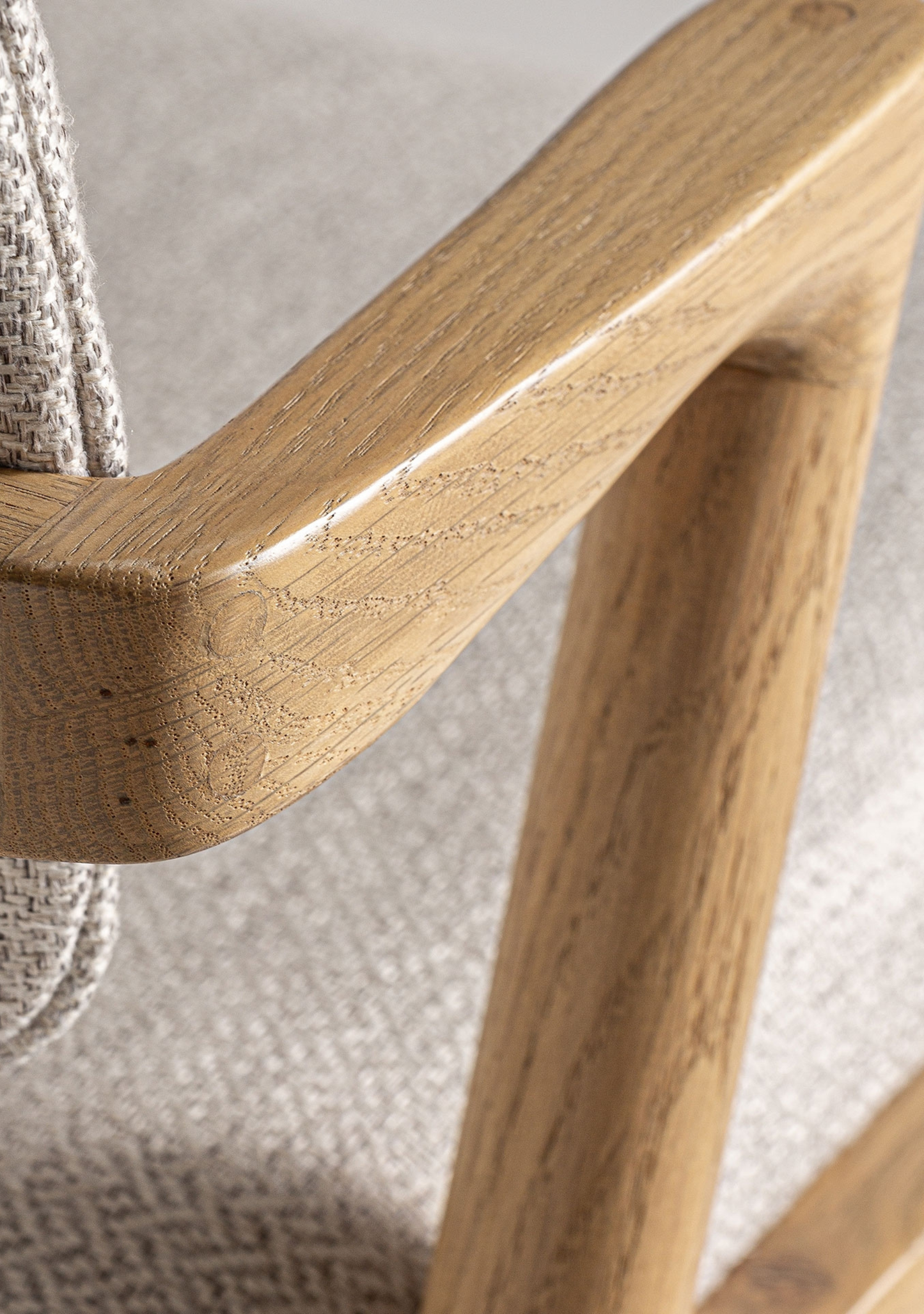 Namur Upholstered Dining Chair – Solid Ash Wood