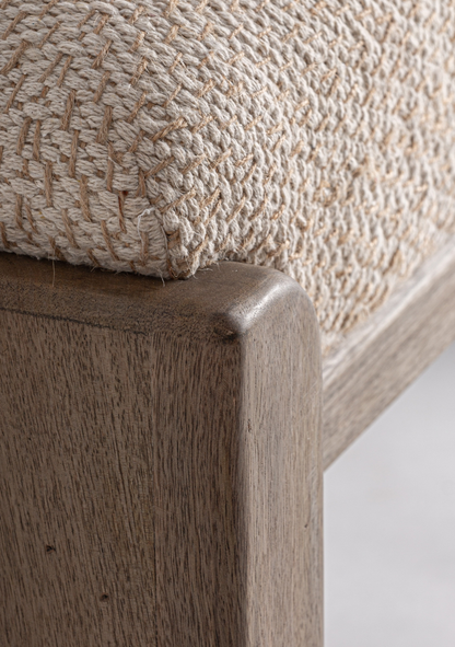 Liermo Upholstered Bed Bench – Beige & Brown - Elara Maison