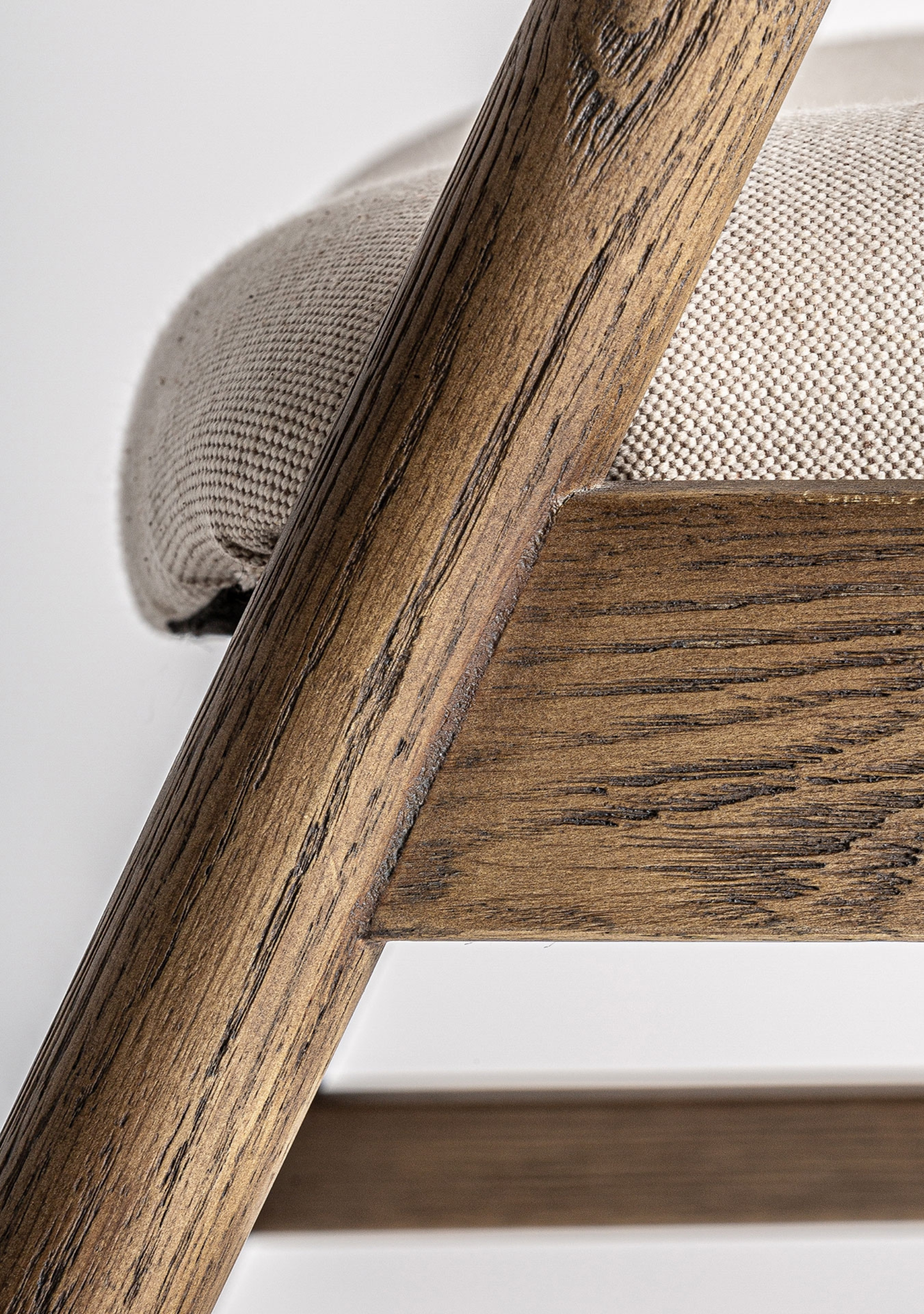 Namur Upholstered Dining Chair with Armrests – Solid Ash Wood