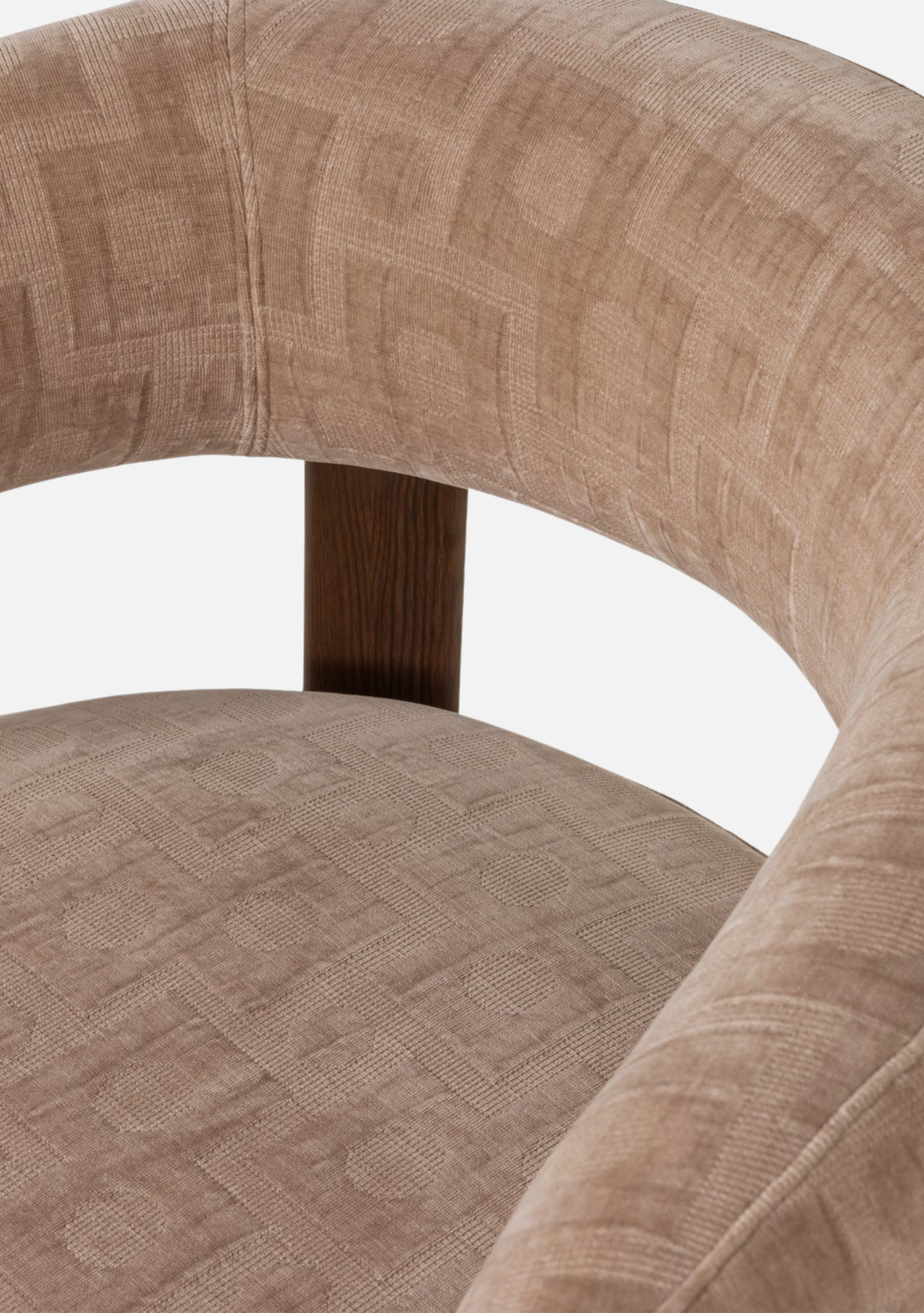 Foon Armchair – FSC® Structured Sand - Elara Maison