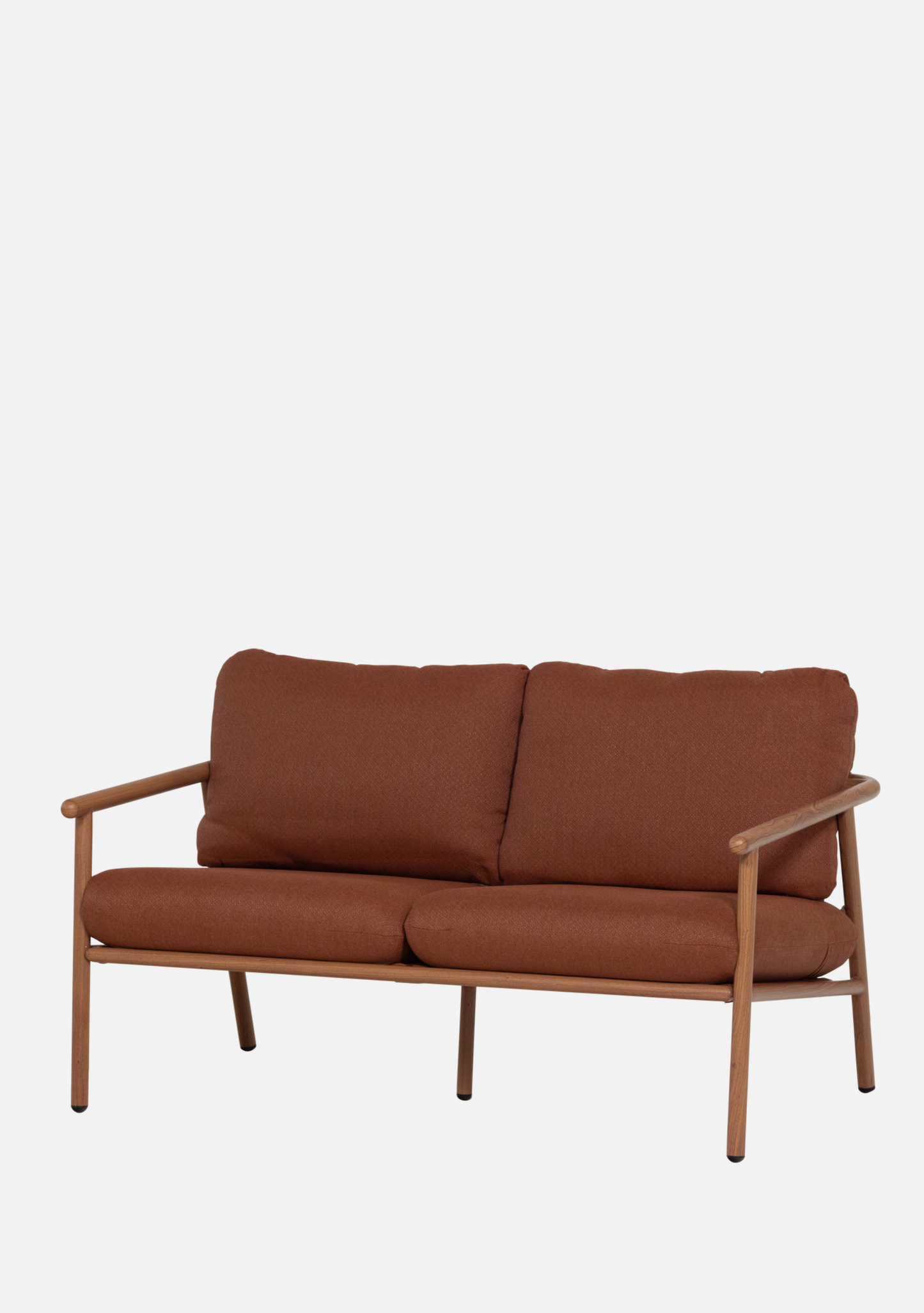 CAVERO GARDEN 2-SEATER SOFA ALUMINIUM TERRA/NATURAL - Elara Maison