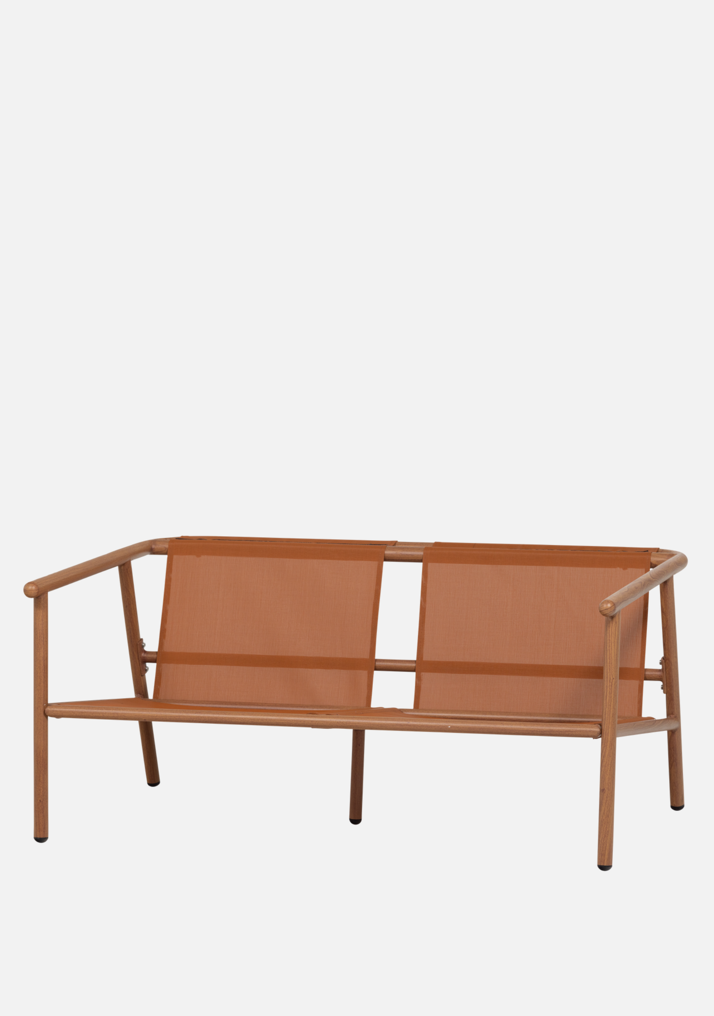 CAVERO GARDEN 2-SEATER SOFA ALUMINIUM TERRA/NATURAL - Elara Maison