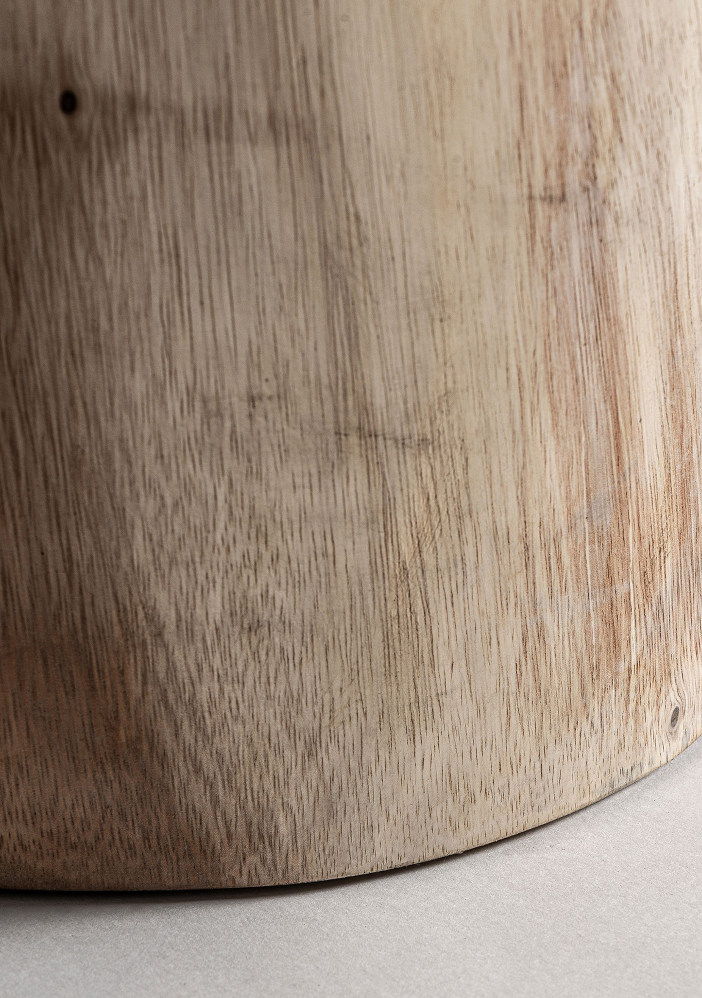 Aprica Solid Suar Wood Sculptural Stool
