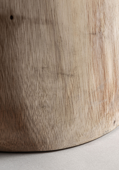 Aprica Solid Suar Wood Sculptural Stool
