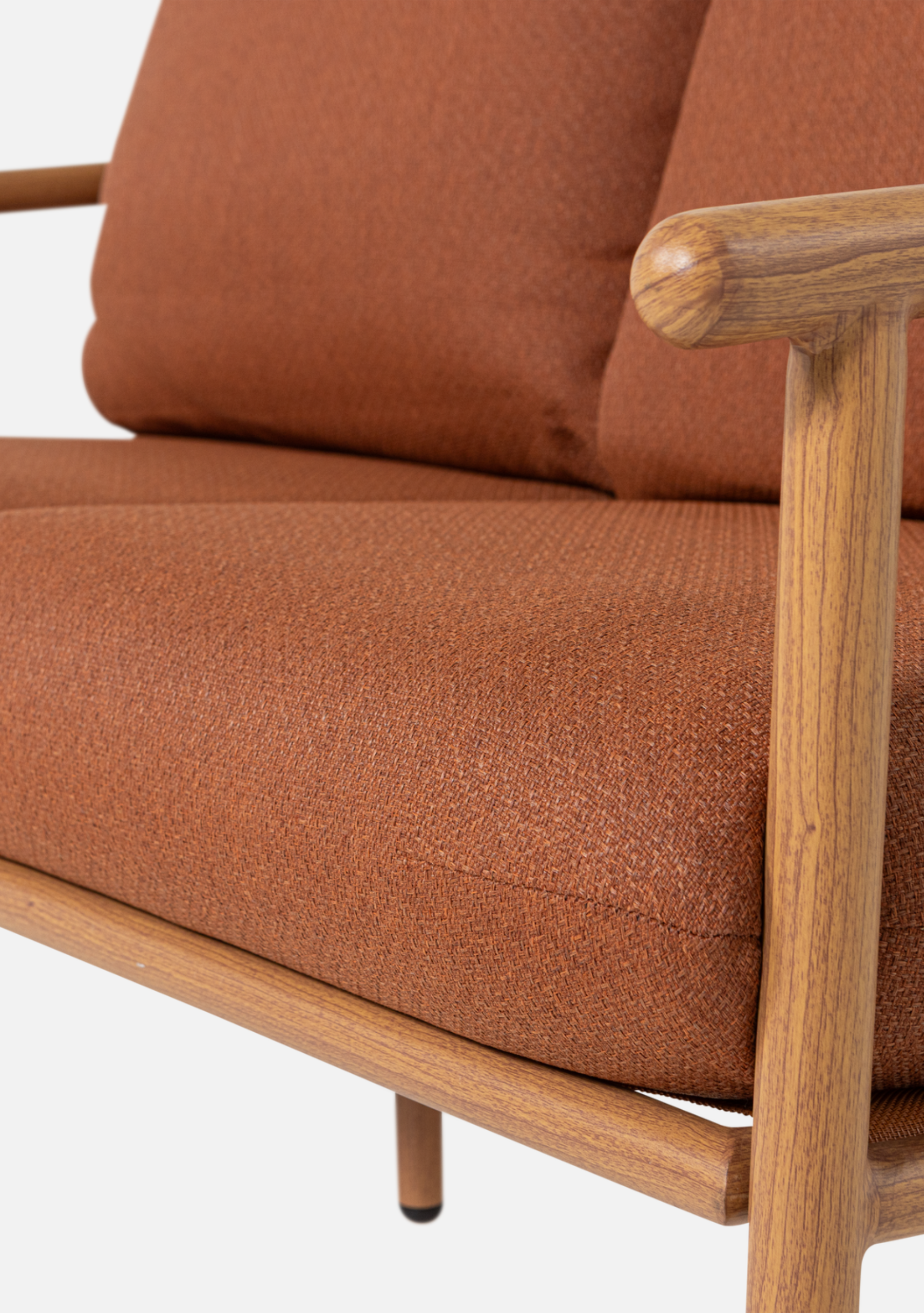 CAVERO GARDEN 2-SEATER SOFA ALUMINIUM TERRA/NATURAL - Elara Maison