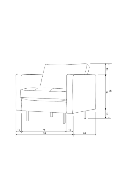 Rodeo Armchair Cognac