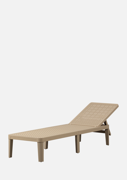 JINTE GARDEN LOUNGER PP SAND - Elara Maison