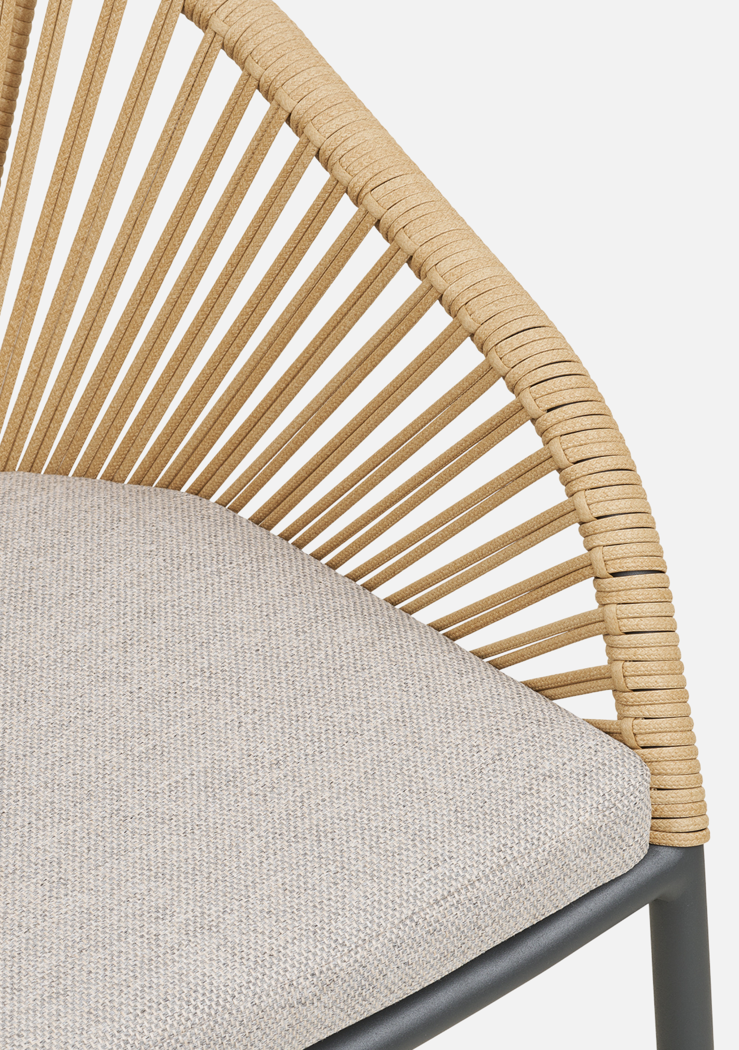 Novella Outdoor Dining Chair – Set of 2 – Beige Aluminium