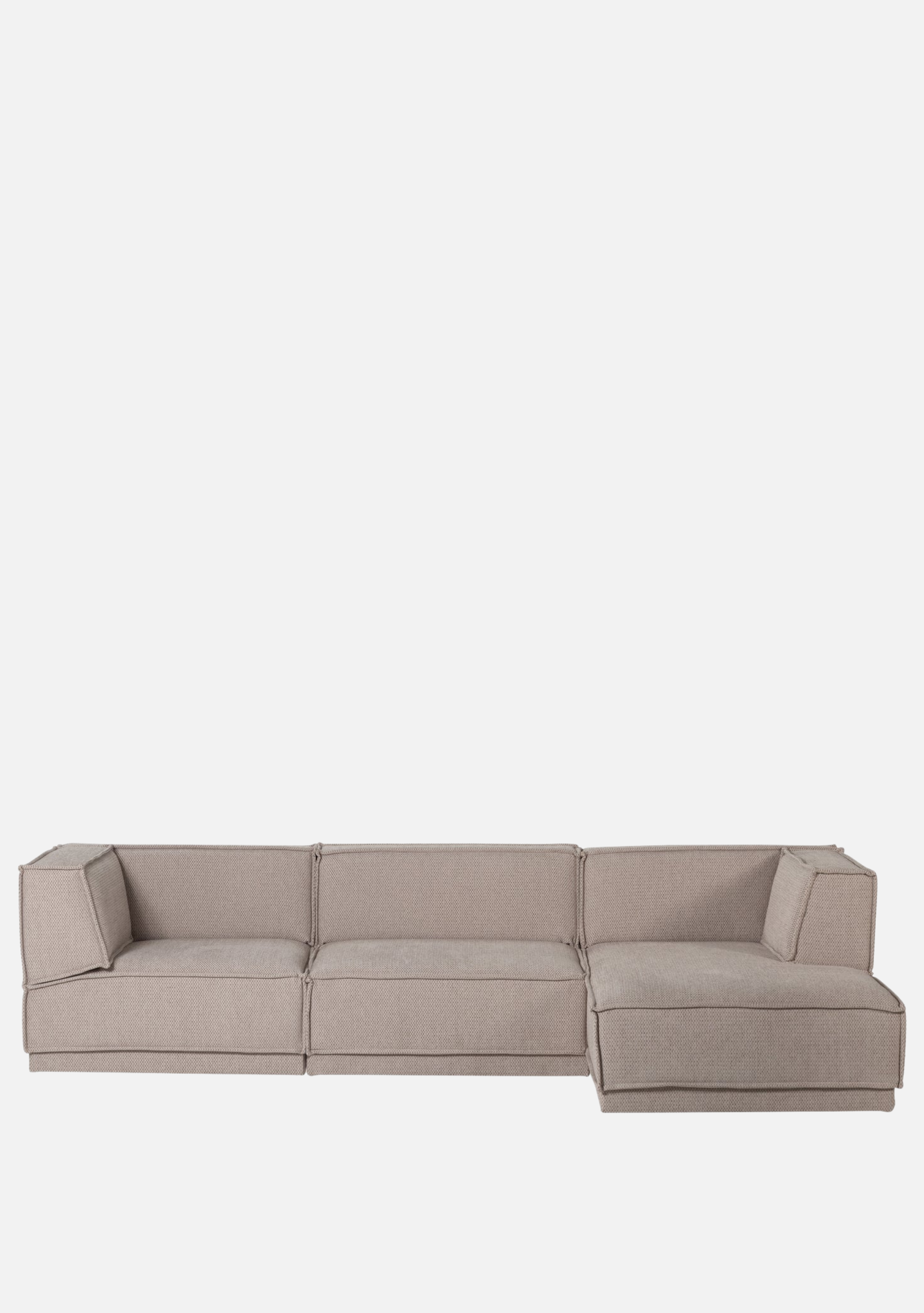 Manu Chaise Longue Sofa Right – Natural FSC® - Elara Maison