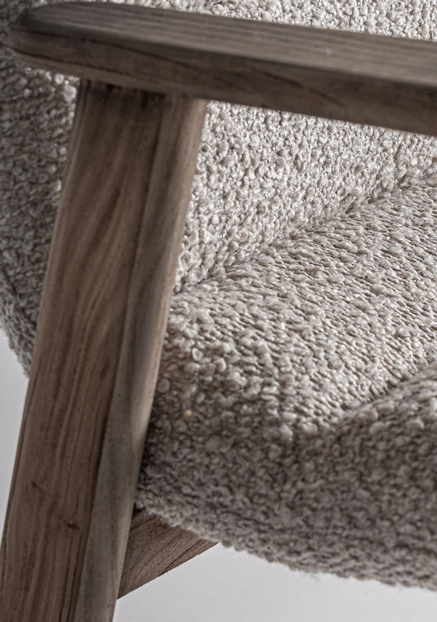 Jacquard Upholstered Elm Wood Bar Stool