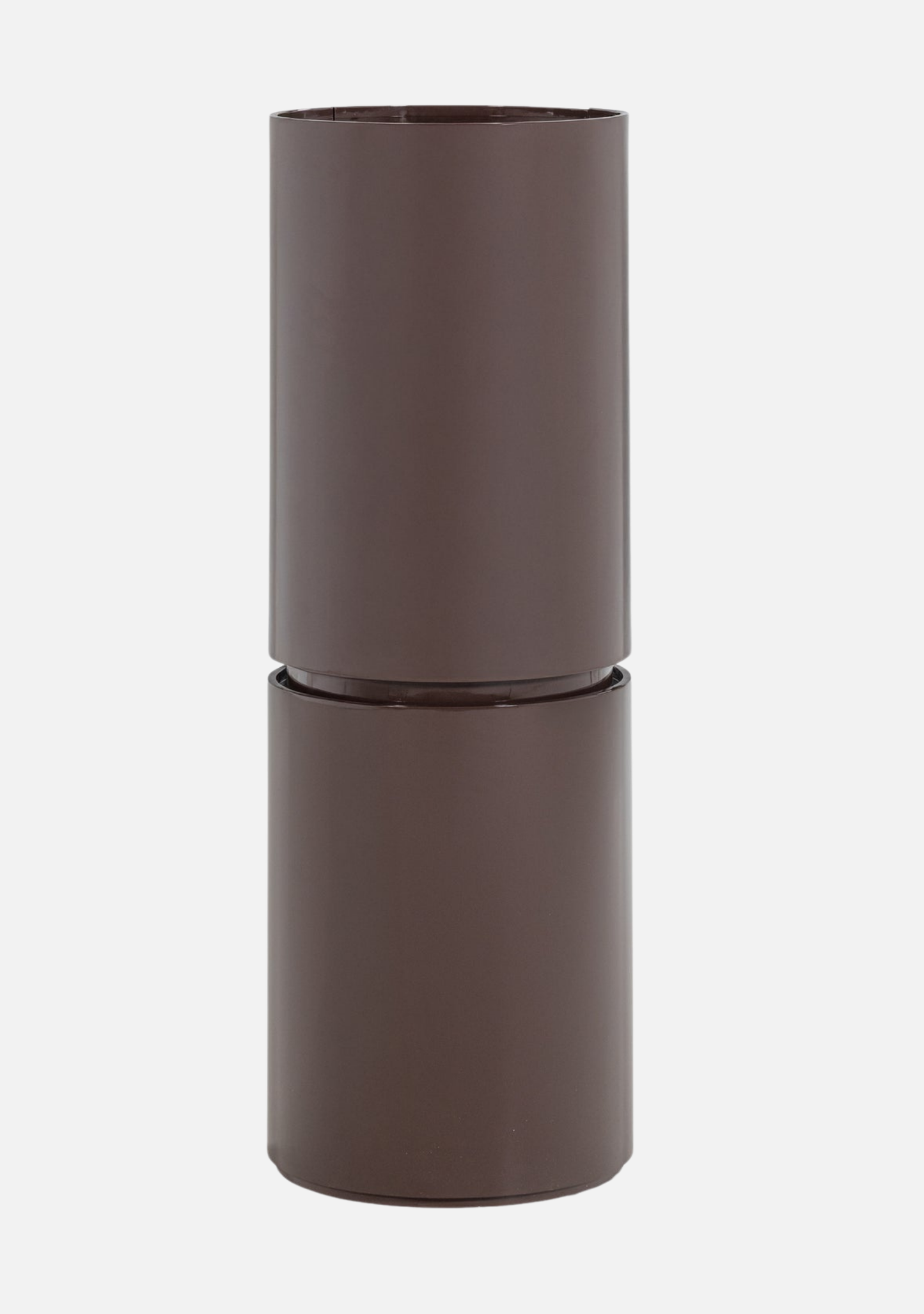 Sera Round Cabinet – Dark Brown FSC® Gloss MDF - Elara Maison