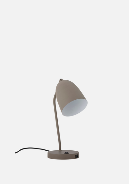 Lemar Table Lamp – Grey Metal (Set of 2) - Elara Maison